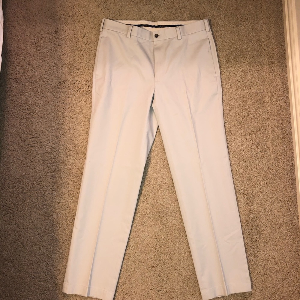 Brooks Brothers flat front khaki pants